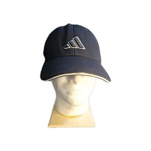 Adidas Hat Cap Adult Large/XLarge Black Fitted Logo Headwear Baseball Mens